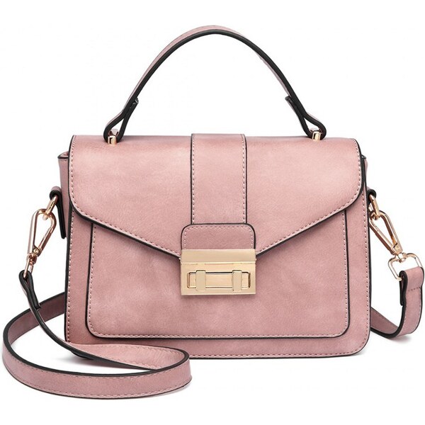 Konofactory Ružová aktovková crossbody kabelka Alice 60349863