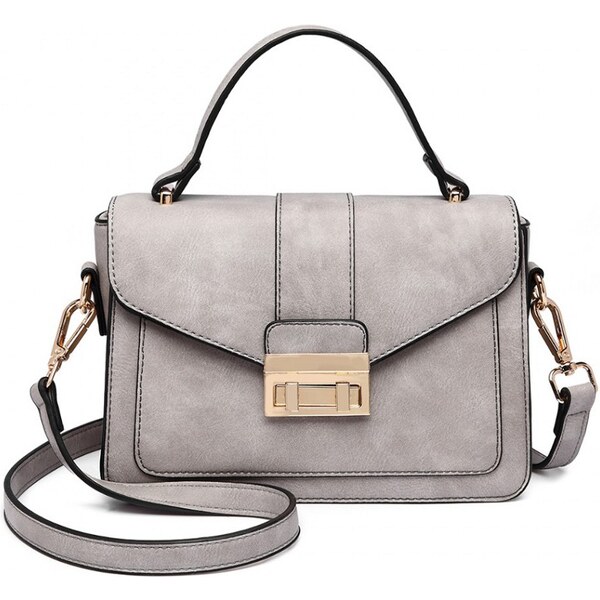 Konofactory Sivá aktovková crossbody kabelka Alice 60349862