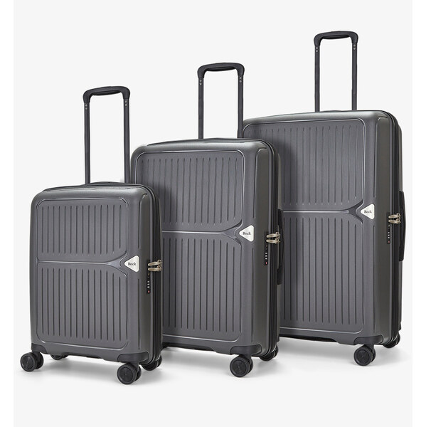 Sada cestovných kufrů ROCK Vancouver PP - charcoal 62193622