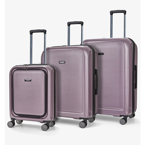 Sada cestovných kufrů ROCK Austin PP - fialová 62193526