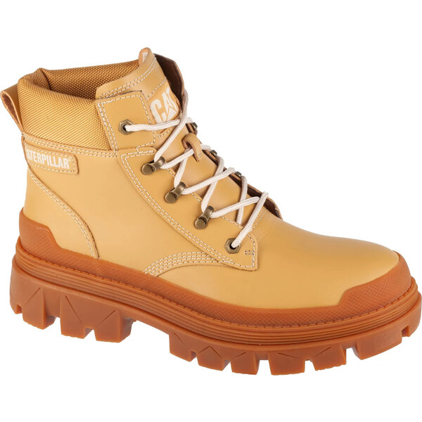 Béžové pánske kožené členkové topánky Caterpillar Colorado Hardwear WP 59080308