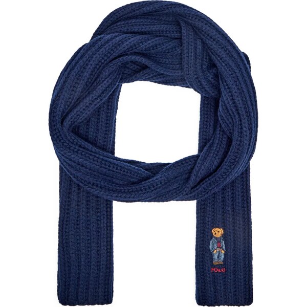 POLO RALPH LAUREN Vlnený šál DENIM BEAR 60355678