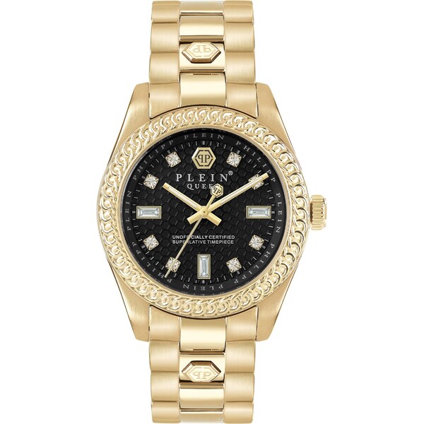 Philipp Plein Analógové hodinky Queen zlatá / čierna 61272323