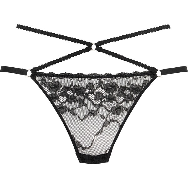 PETITE FLEUR GOLD Tangá čierna 63147424