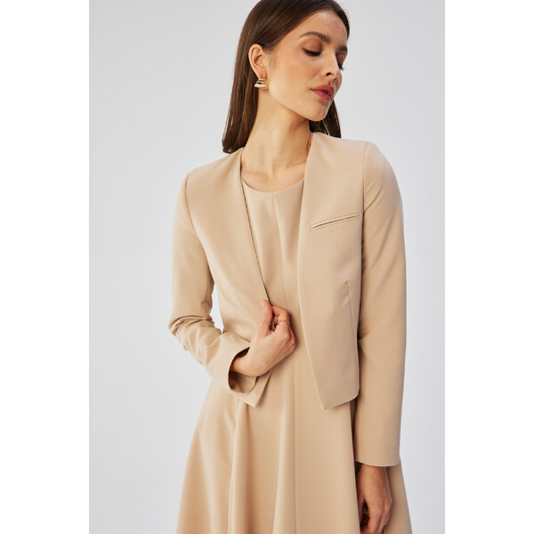 Dámska bunda S368 béžová - Stylove 60368449
