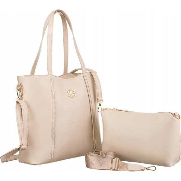 Rovicky Svetlobéžová shopper kabelka 2v1 R-TOR-ALE-7 52673157
