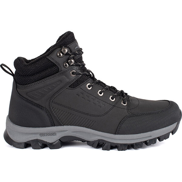 BASIC Čierne zateplené pánske topánky na šnurovanie VOP23D45-1B-M 60369422