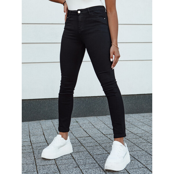 BASIC Čierne dámske slim fit džínsy ACORN UY2156 60381996