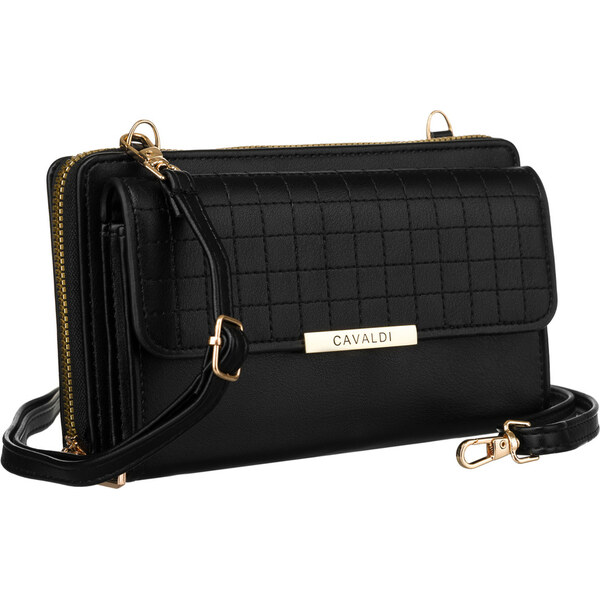 Elegantná mini peňaženka s dlhým odnímateľným popruhom - 4U Cavaldi 66065812