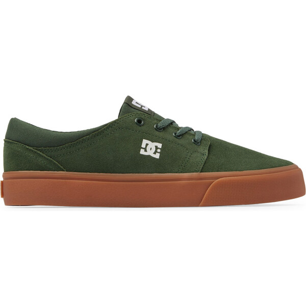 DC Shoes Trase Suede Green Gum - Pánske - Tenisky DC Shoes - Zelené - 66359461