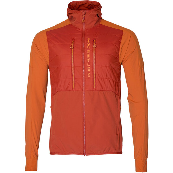 Pánska vetruodolná bunda Silvini Core oranžová 60403013