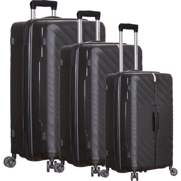 OUTDOOR GEAR Sada cestovných kufrů Stellar TR-407/3 PP - čierna 64414622