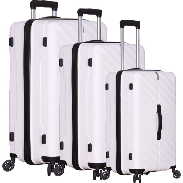 OUTDOOR GEAR Sada cestovných kufrů Stellar TR-407/3 PP - biela 64414630