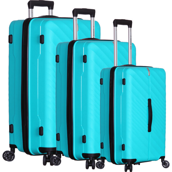 OUTDOOR GEAR Sada cestovných kufrů Stellar TR-407/3 PP - světle zelená 64414632