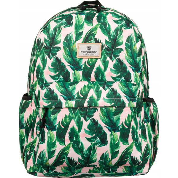 Peterson zelený vzorovaný batoh s vreckom na notebook PTN 77702 49699545