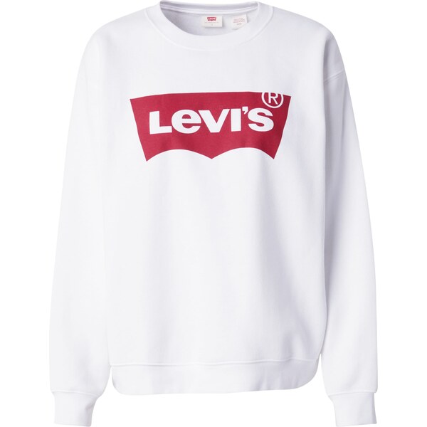 LEVIS Mikina Graphic Everyday Crew Sweatshirt červená / biela 60869900
