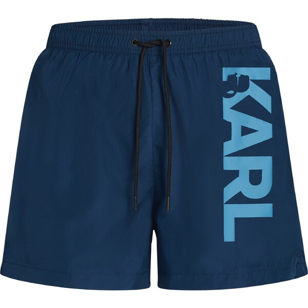 Karl Lagerfeld Plavecké šortky námornícka modrá / svetlomodrá 60428606