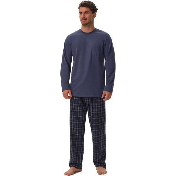 HENDERSON Pánske pyžamo 41913 Herb light blue 60699970