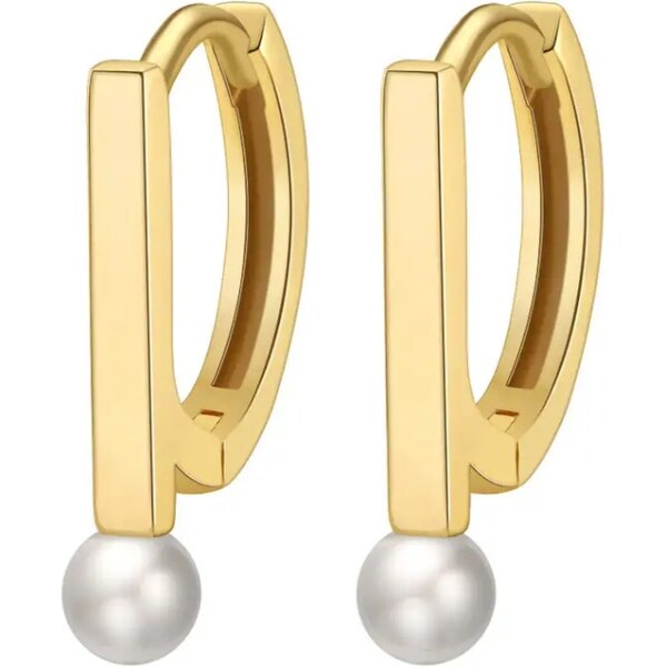 MAJYA Strieborné náušnice IMA pozlátené 11322 64582302