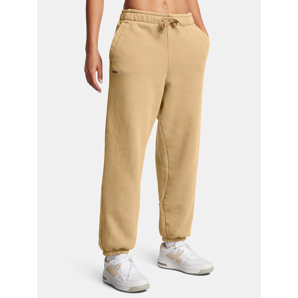 Womens pants Under Armour UA Icon HWT Flc OS Pant-BRN - Womens 64785293
