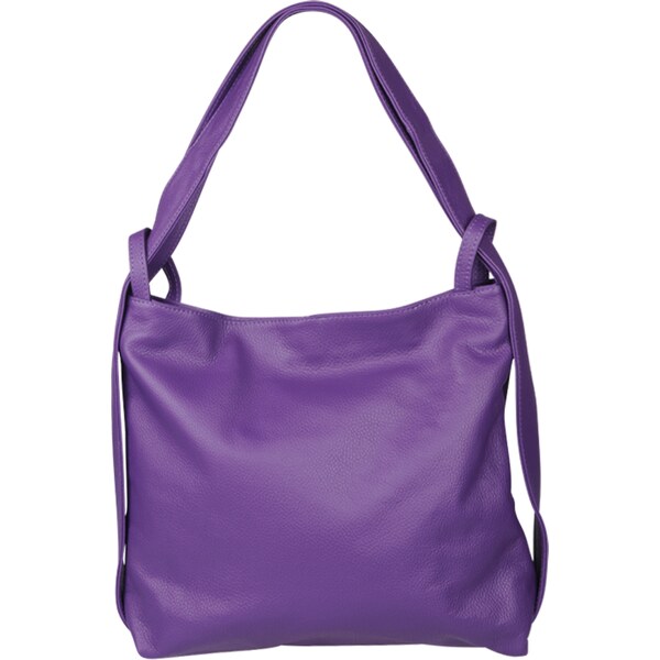 Fialová kožená talianska kabelka Sofia Viola NovaKabelka.sk 60439873