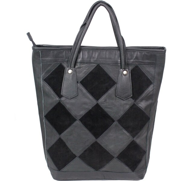 Hajn Nákupná kožená taška 054401.07 čierna 2 60439856