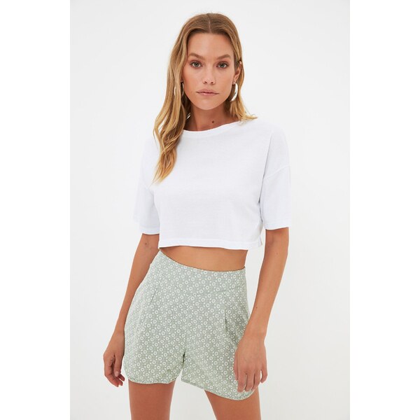 Trendyol Mint Printed Shorts & Bermuda 60440599