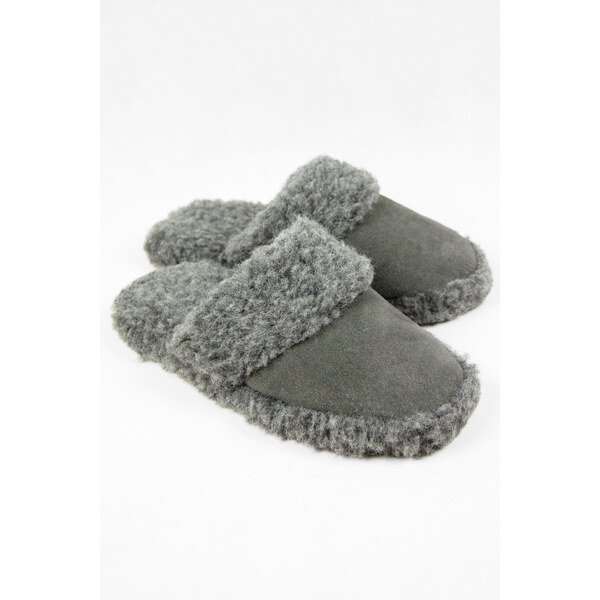 Glara Semišové šlapky s baránkom 60442517