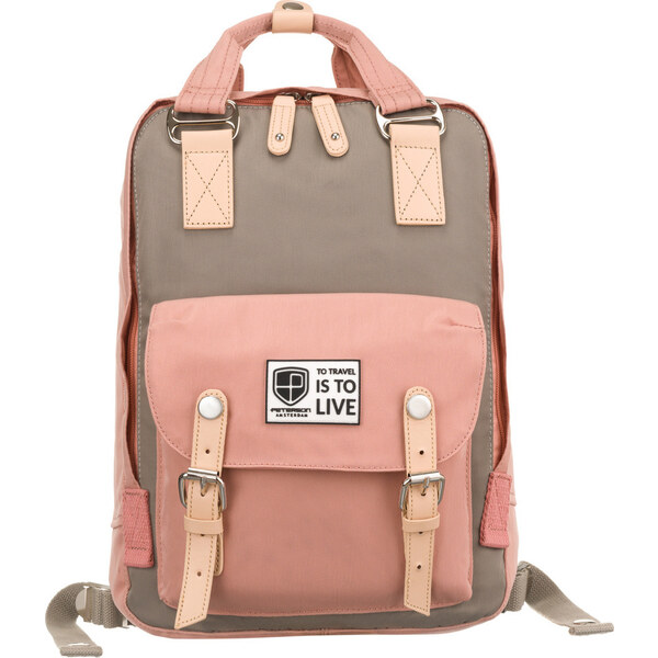 Peterson Svetloružovo-sivý športový štýlový plecniak [DH] PTN 2023-5 47888490