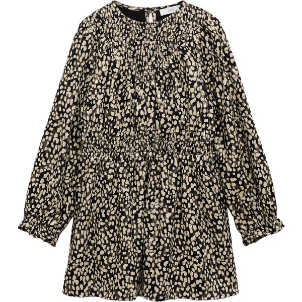 MANGO KIDS Šaty Shine telová / čierna 60869278