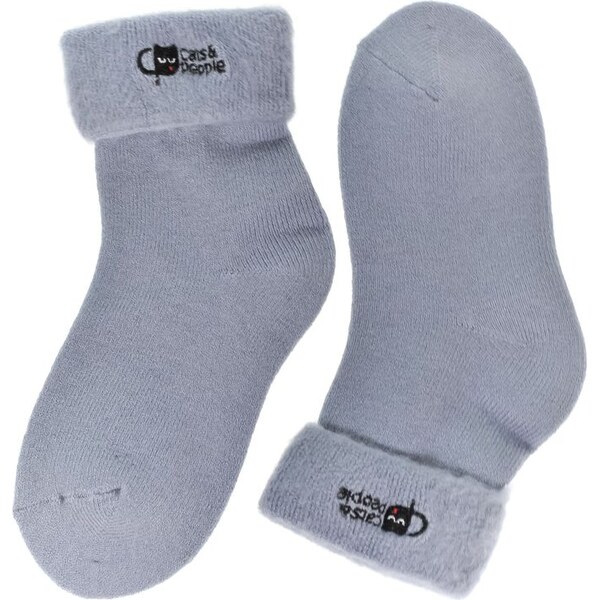 AURA.VIA Spandex detské modro-sivé ponožky 28-35 60464074