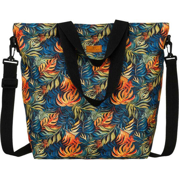Priestranná shopper kabelka s tropickým vzorom Rovicky R-TZ15605 60475091