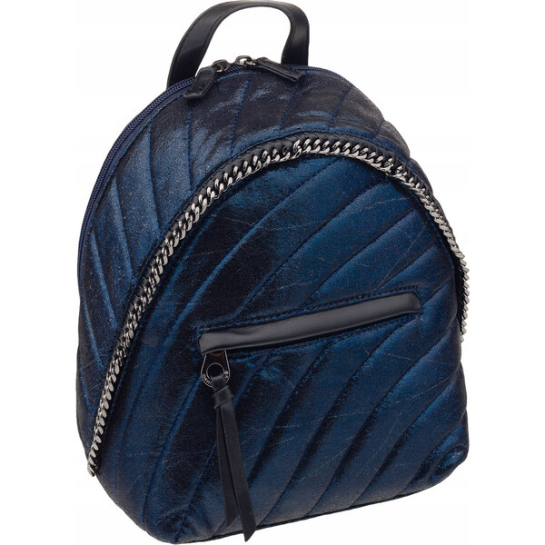 Tmavomodrý malý prešívaný batoh David Jones 5834-3 57113225