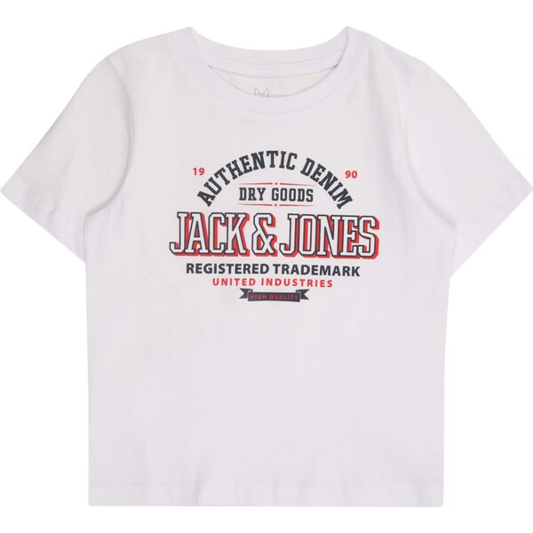 JACK & JONES MINI Tričko JJELOGO tmavomodrá / červená / biela 60870497
