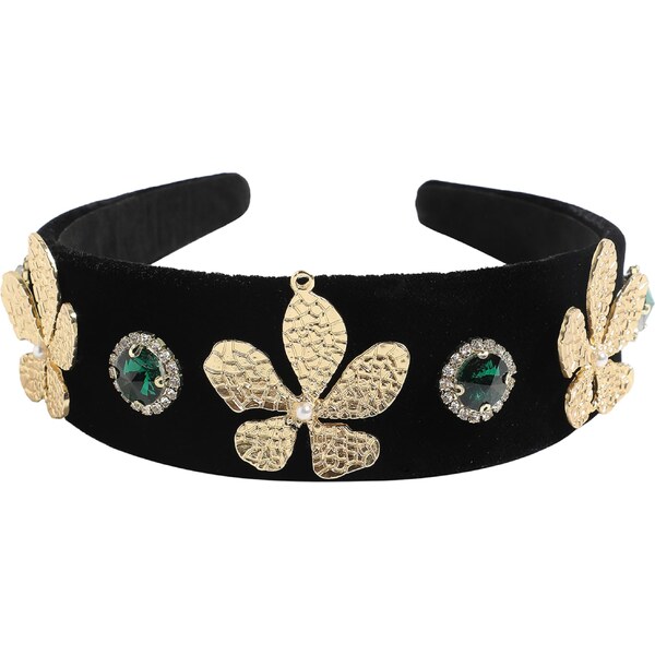 SOHI Bižutéria do vlasov Chanab modrá / zlatá / čierna 62391946