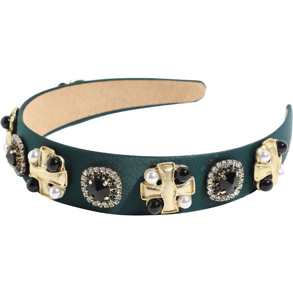 SOHI Bižutéria do vlasov Fareem zlatá / zelená 62367512