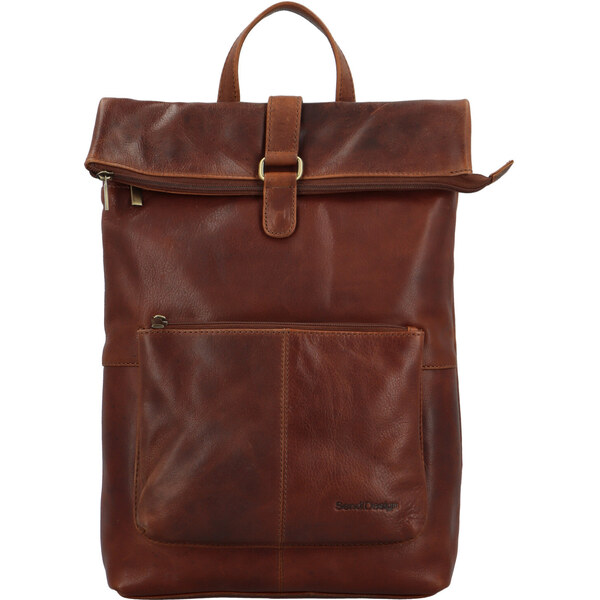 Pánsky kožený batoh hnedý - SendiDesign Vulefo hnedá 60478746