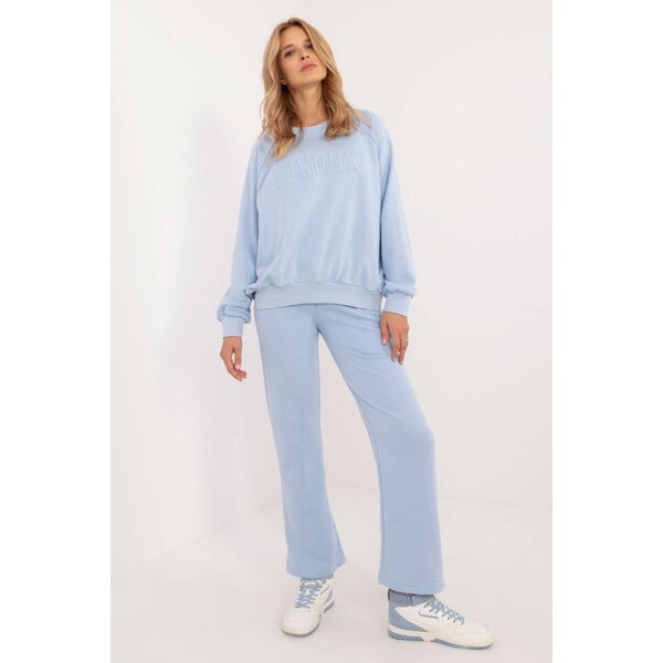 MladaModa Tepláková súprava s 3D aplikáciou model 93061 svetlomodrá 60493639