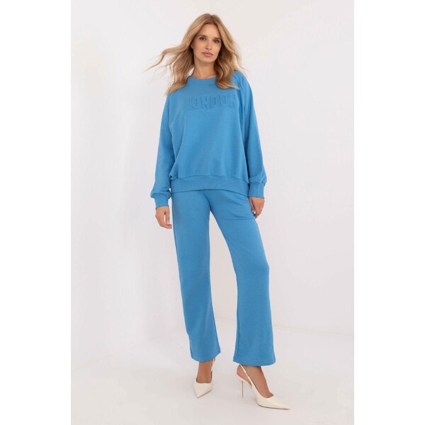 MladaModa Tepláková súprava s 3D aplikáciou model 93061 farba džínsová 60493640