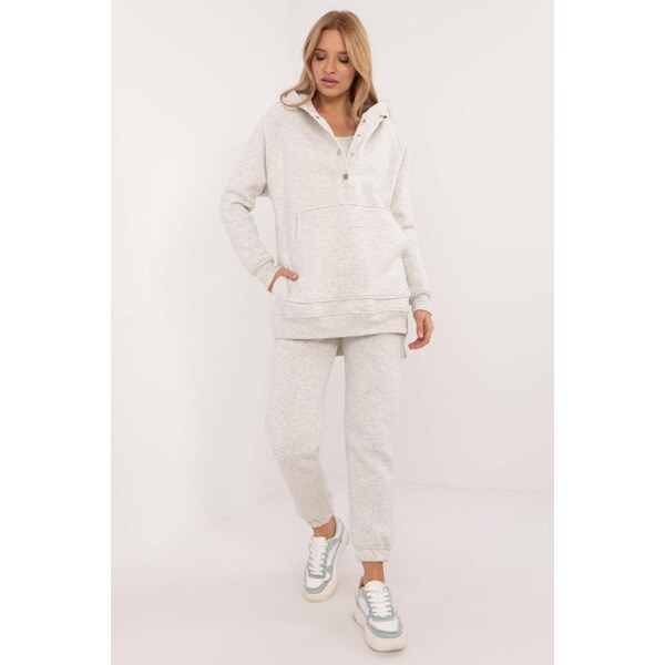 MladaModa 3-dielna zateplená tepláková súprava s topom model 84732 60493680