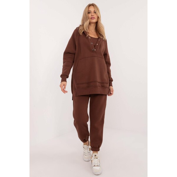 MladaModa 3-dielna zateplená tepláková súprava s topom model 84732 60493681