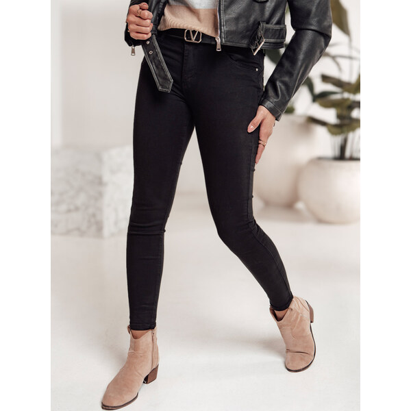 BASIC Čierne dámske skinny rifle CLARET UY2249 60496129