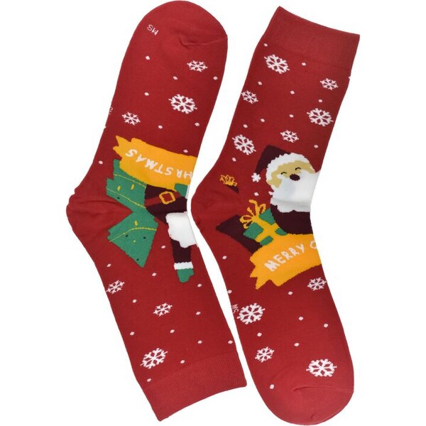 Pánske červené vianočné ponožky MR-PAMUT Santy 60501307