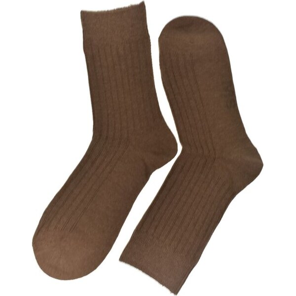 Pánske bavlnené hnedé ponožky MR-PAMUT ComfortFit 60501302