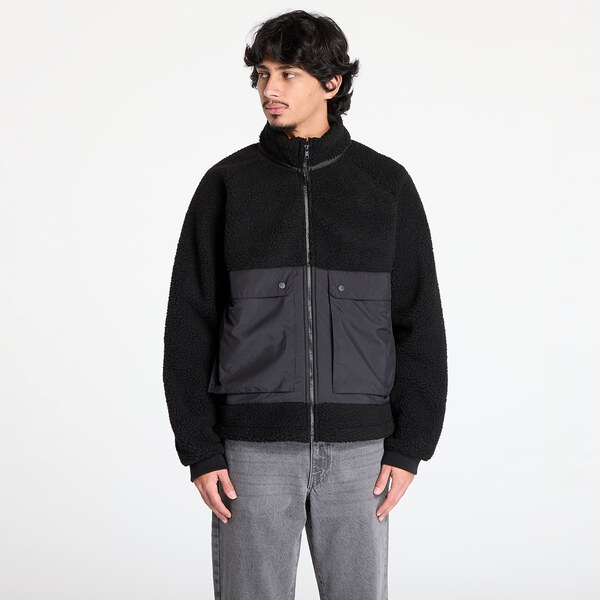 Bunda Urban Classics Short Raglan Sherpa Jacket Black S 60508581