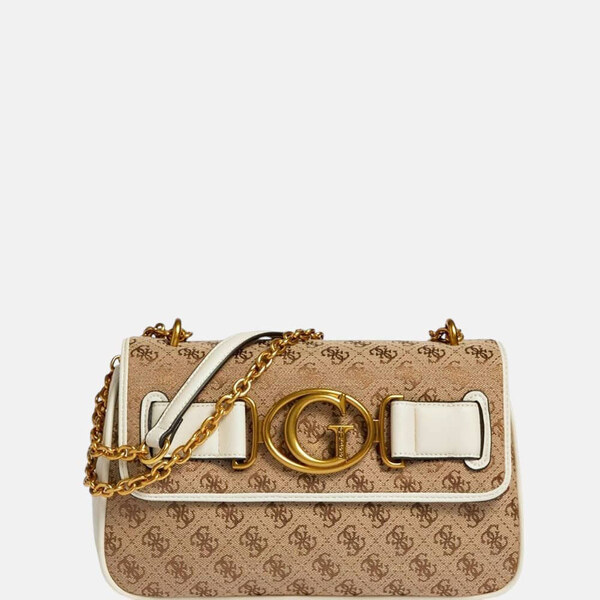 Hnědá kabelka Guess Aileen přes rameno 56106 60508631