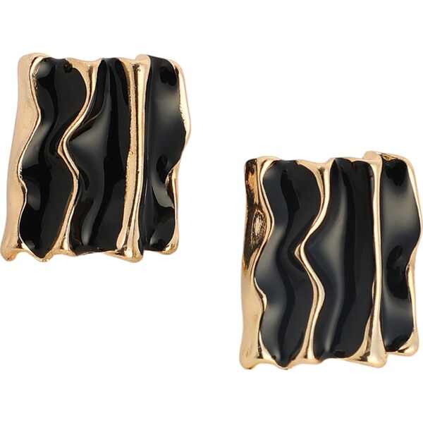 SOHI Náušnice Ormonda zlatá / čierna 63148431