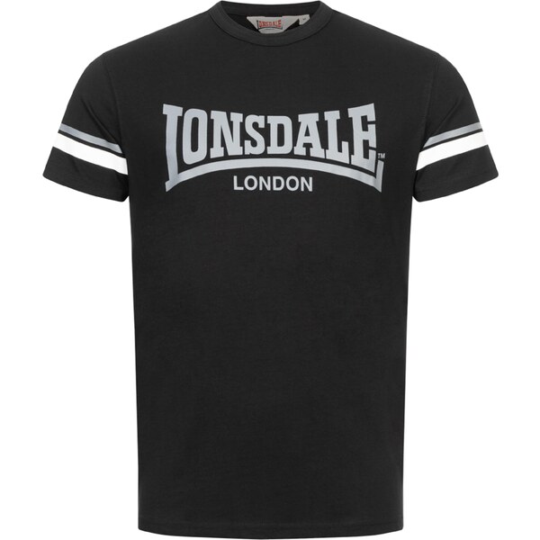 LONSDALE Tričko Creich sivá / čierna / biela 60869557
