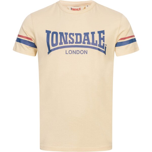 LONSDALE Tričko Creich piesková / enciánová / červená 60869595