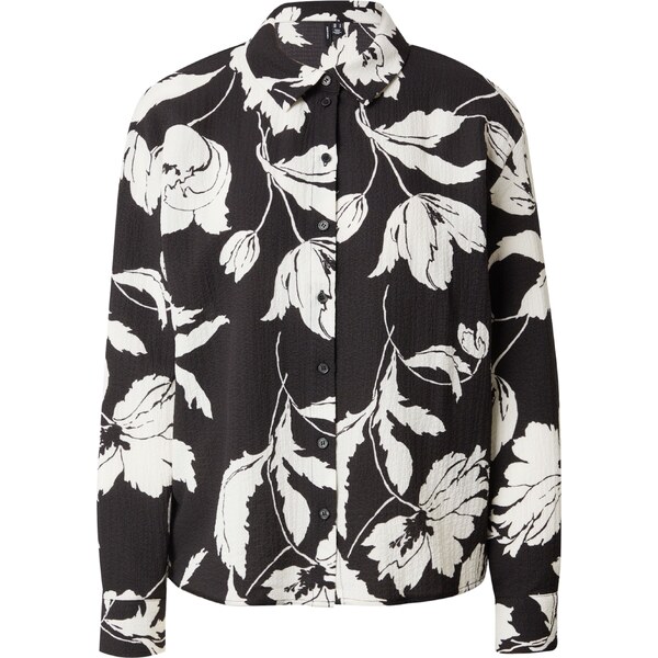 VERO MODA Blúzka VMMACHA čierna / biela 63059695